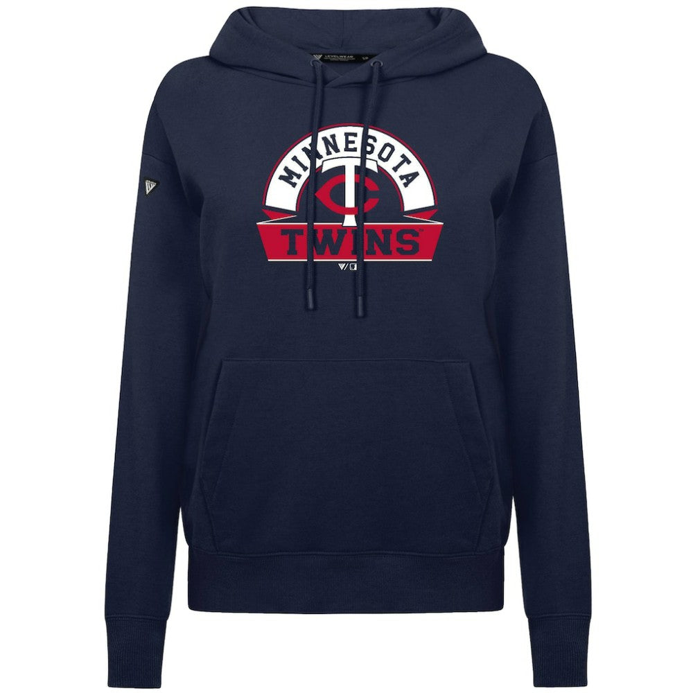 Minnesota Twins Levelwear Women's Adorn Banner Arch Hoodie - MLB