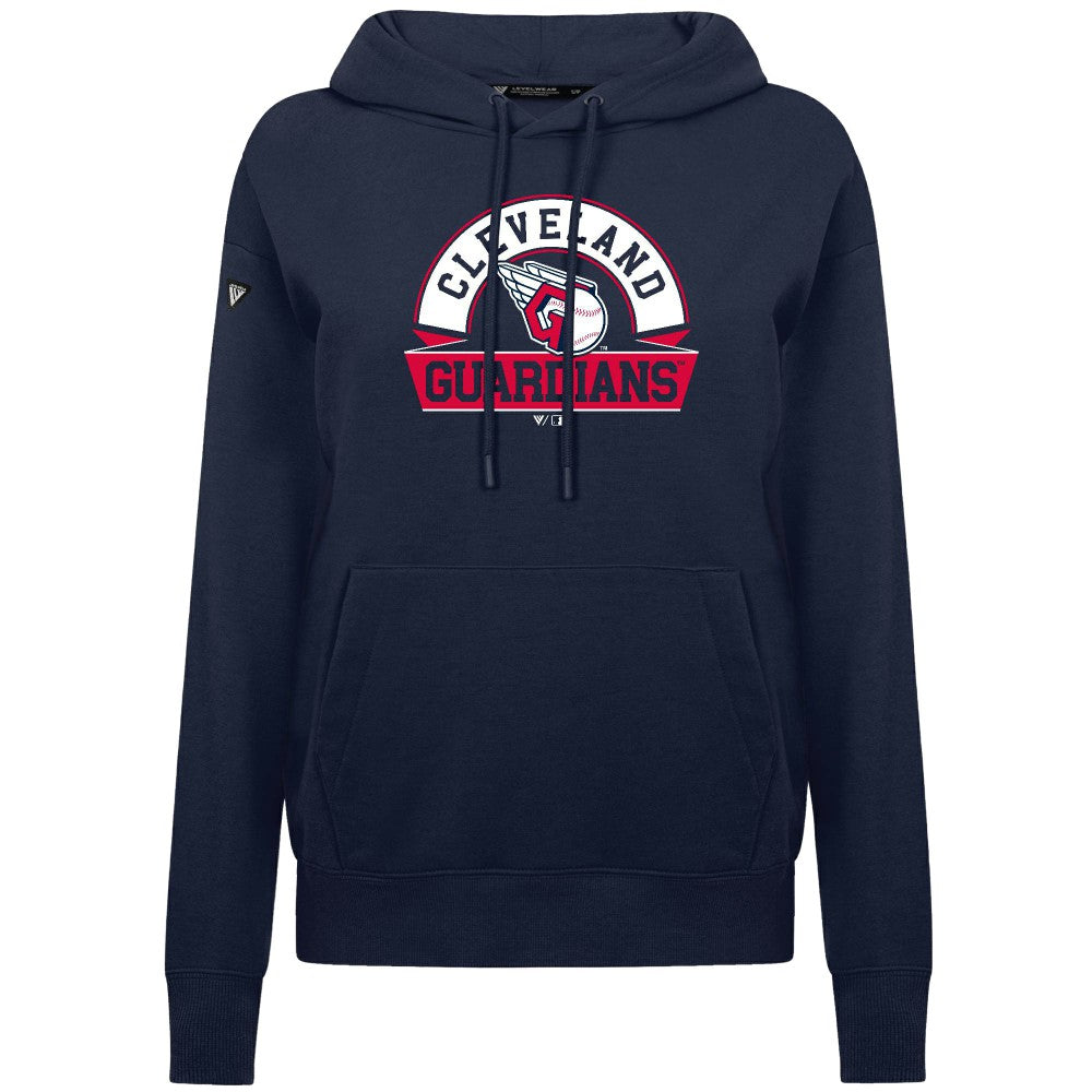 Cleveland Guardians Levelwear Women's Adorn Banner Arch Hoodie - MLB