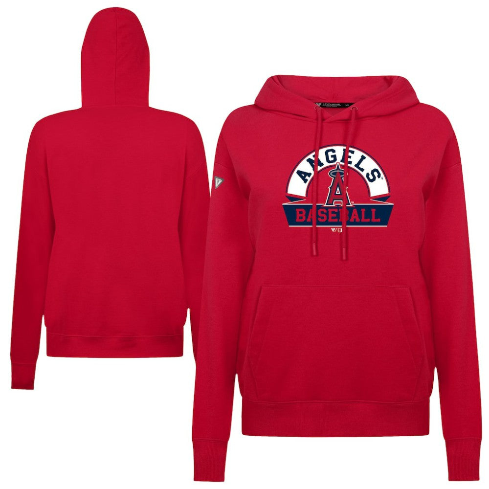 Los Angeles Angels Levelwear Women's Adorn Banner Arch Hoodie - MLB
