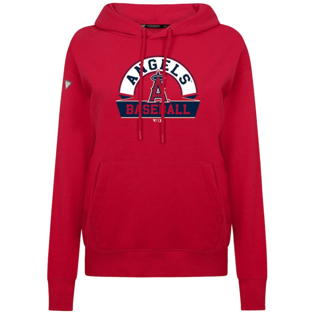 Los Angeles Angels Levelwear Women's Adorn Banner Arch Hoodie - MLB