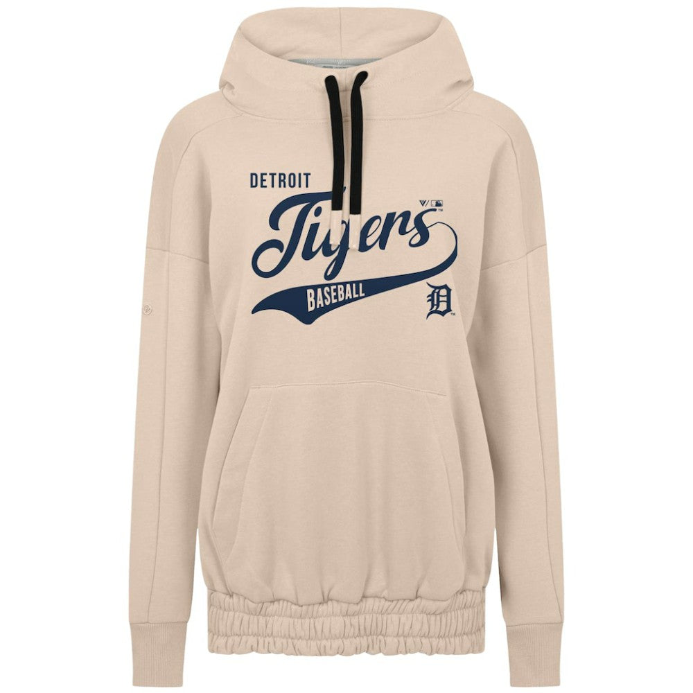 Detroit Tigers Levelwear Women's Oversized Waterfall Glide Hoodie - MLB