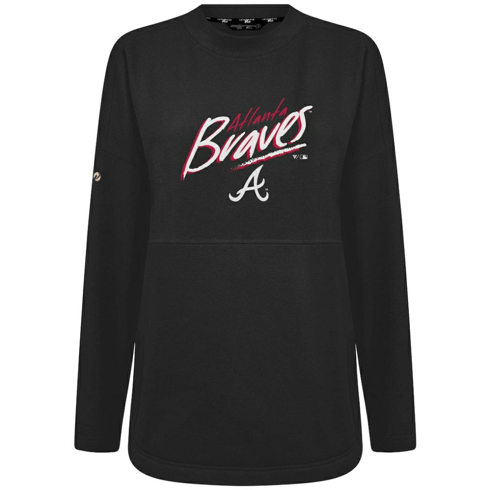 Atlanta Braves Levelwear Women's Oversized Beaudry Sizzle Top - MLB
