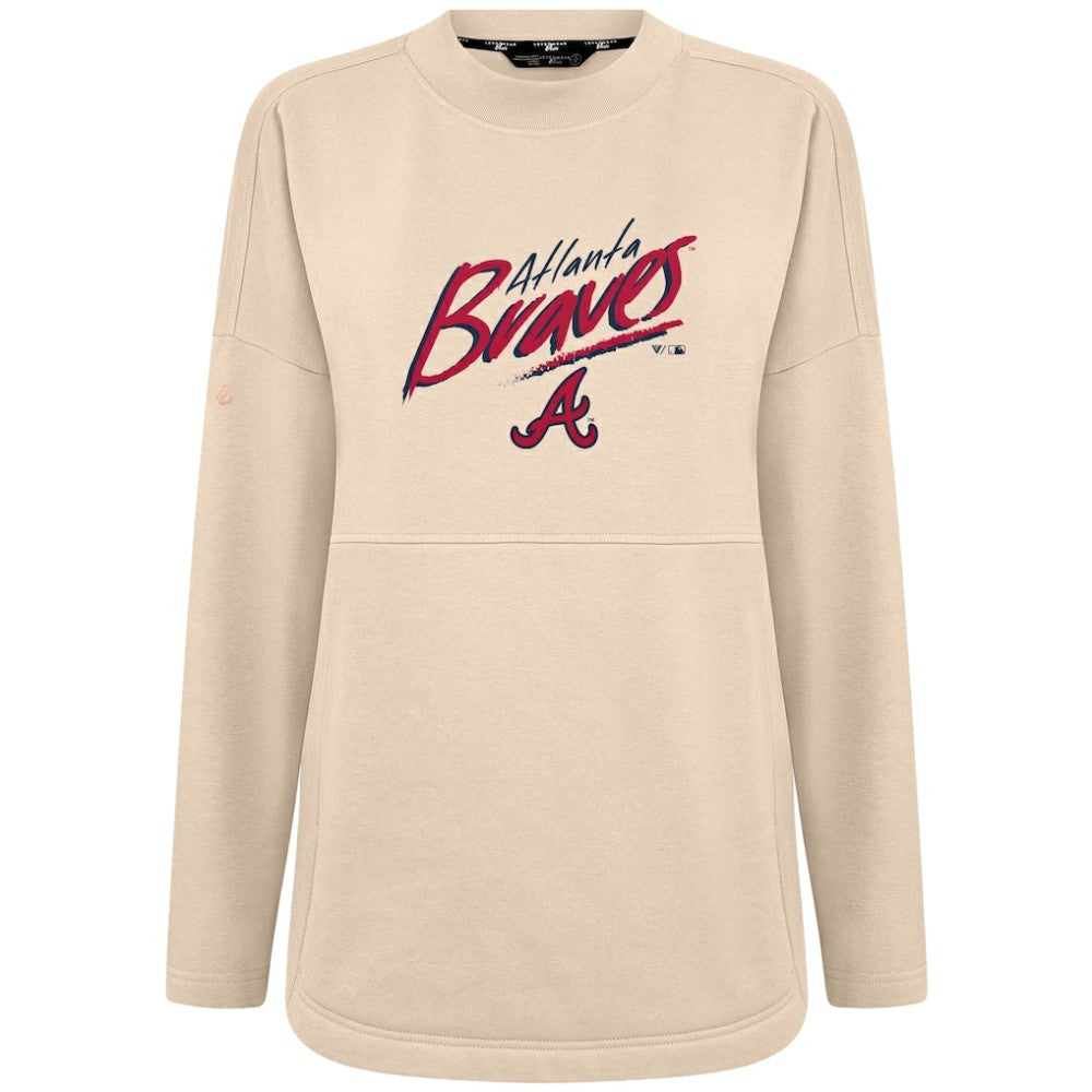 Atlanta Braves Levelwear Women's Oversized Beaudry Sizzle Top - MLB