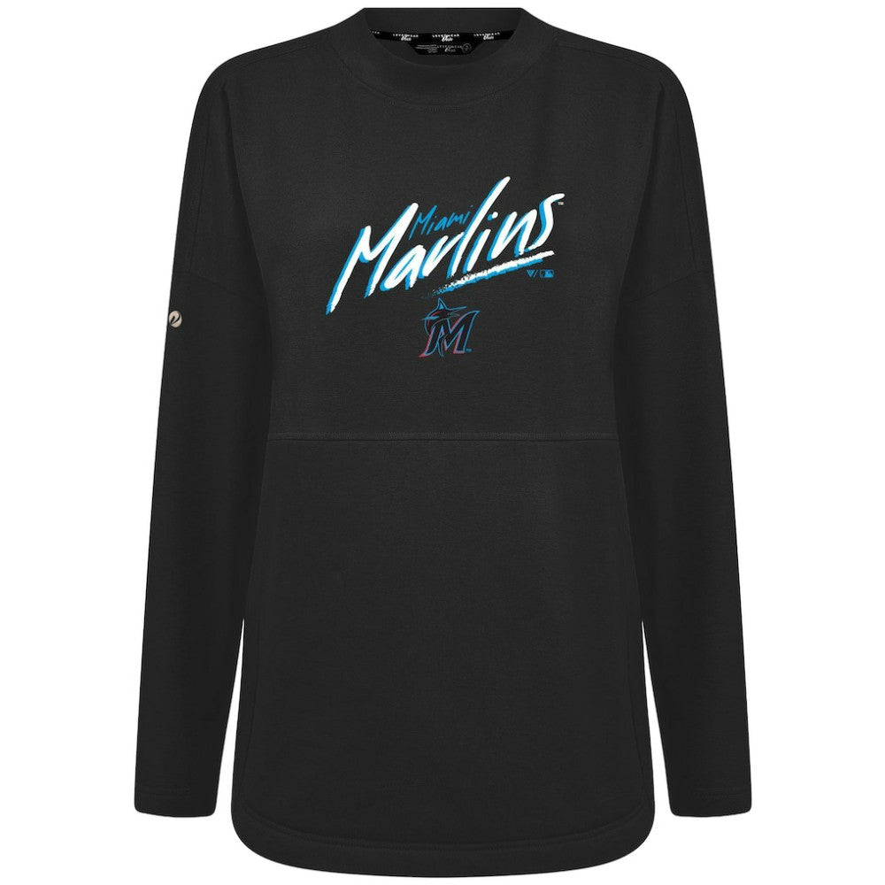 Miami Marlins Levelwear Women's Oversized Beaudry Sizzle Top - MLB