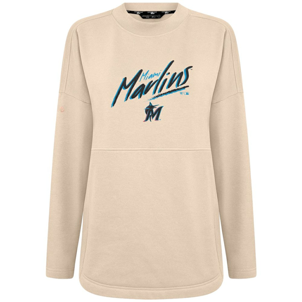 Miami Marlins Levelwear Women's Oversized Beaudry Sizzle Top - MLB