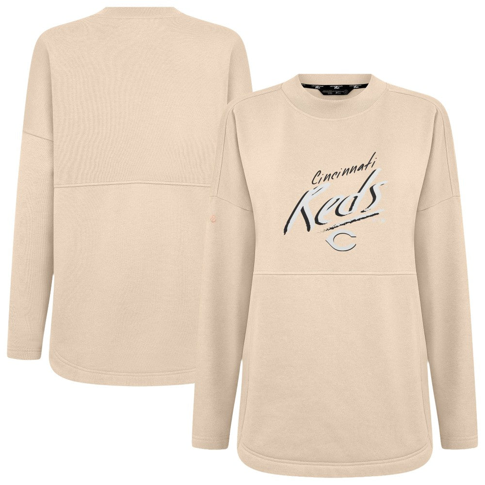 Cincinnati Reds Levelwear Women's Oversized Beaudry Sizzle Top - MLB