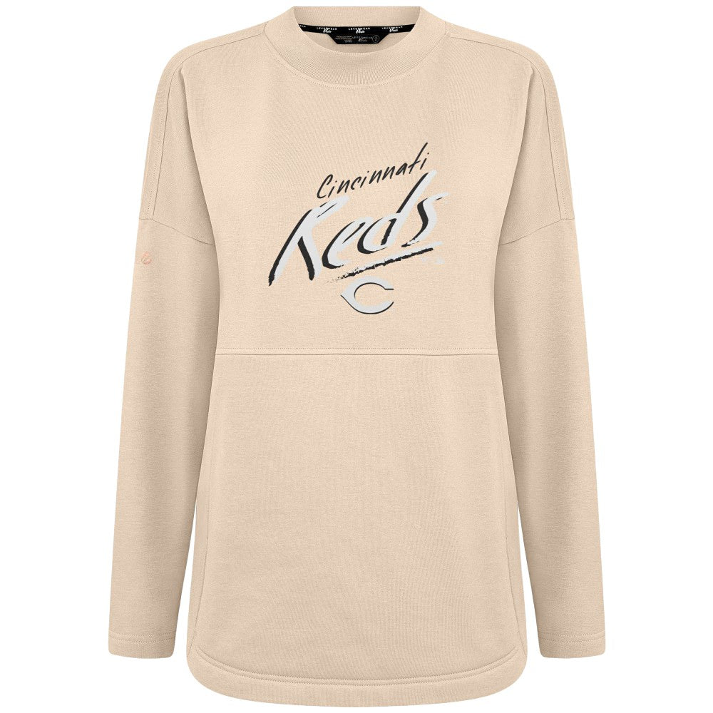 Cincinnati Reds Levelwear Women's Oversized Beaudry Sizzle Top - MLB