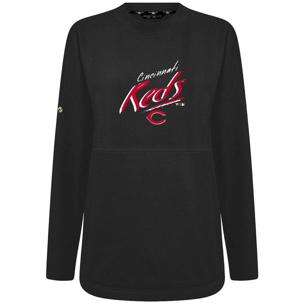 Cincinnati Reds Levelwear Women's Oversized Beaudry Sizzle Top - MLB