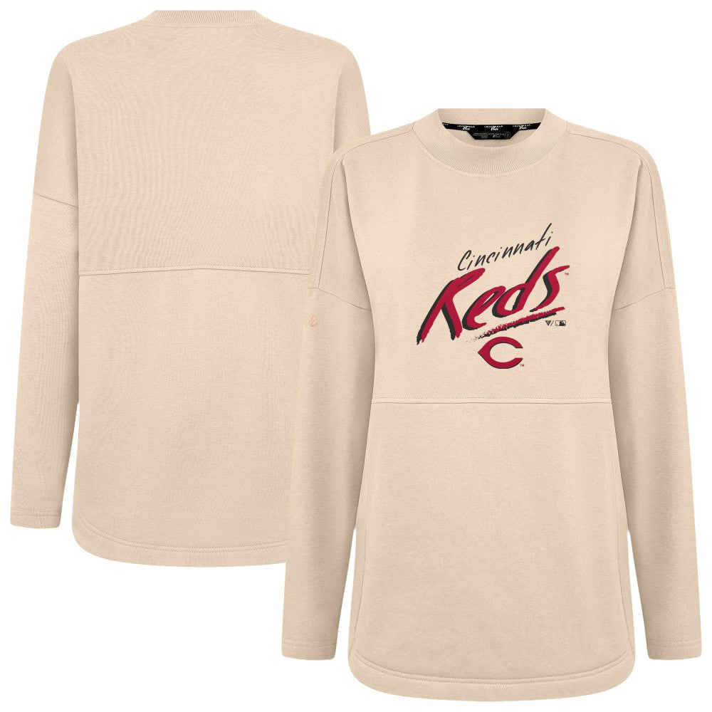 Cincinnati Reds Levelwear Women's Oversized Beaudry Sizzle Top - MLB