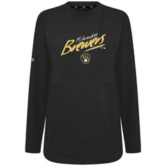 Milwaukee Brewers Levelwear Women's Oversized Beaudry Sizzle Top - MLB