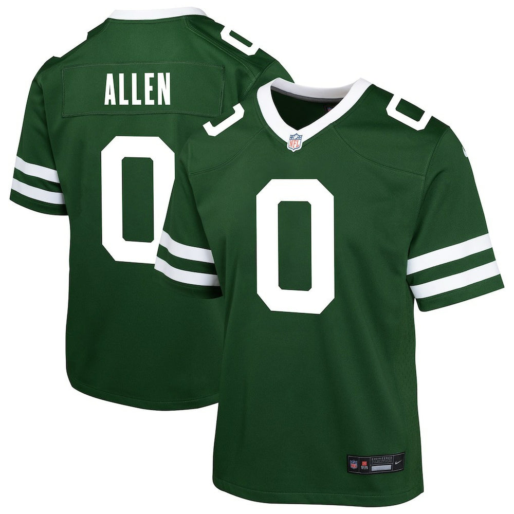 Braelon Allen New York Jets Youth Team Game Jersey Green | Nike for Sale