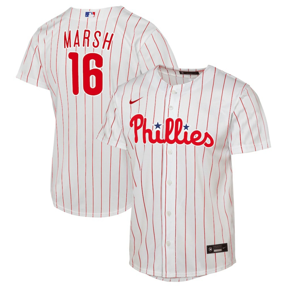 Brandon Marsh Philadelphia Phillies Nike  Youth Home Replica Jersey - MLB