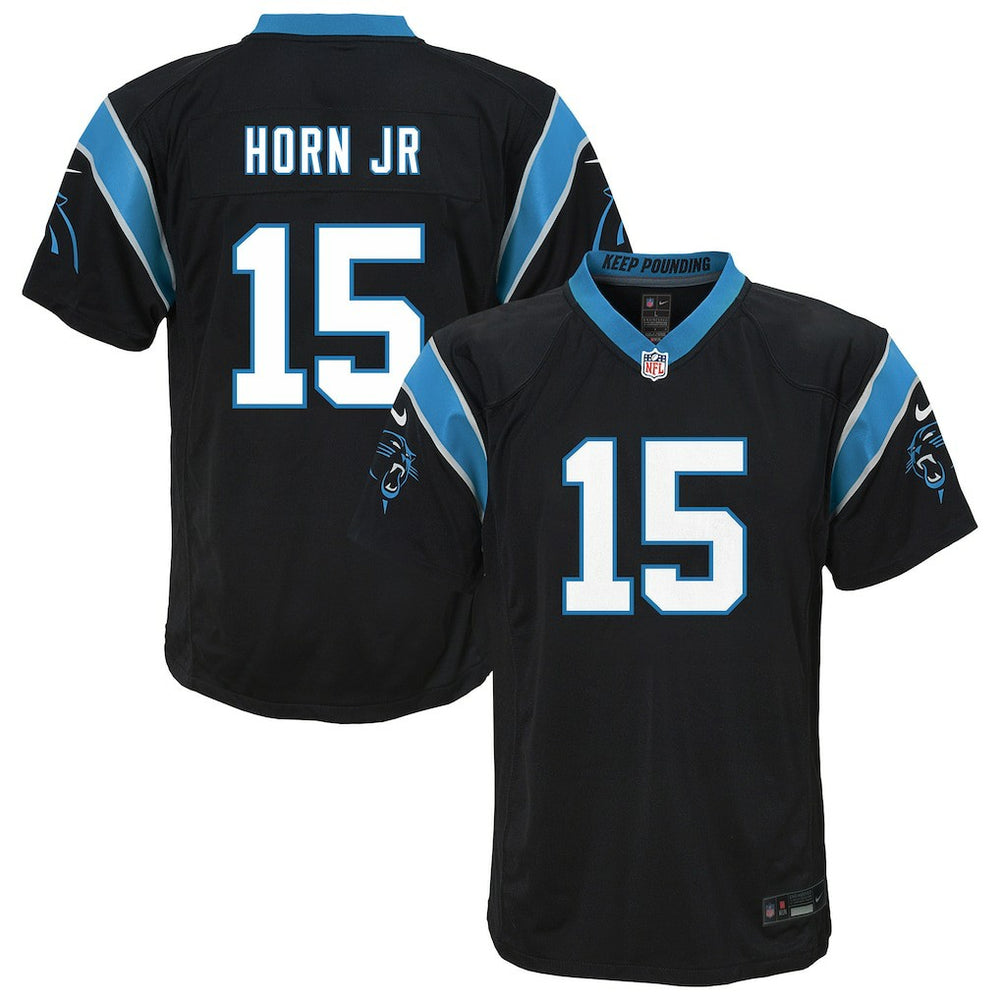 Jimmy Horn Jr. Carolina Panthers Youth Team Game Jersey Black | Nike for Sale