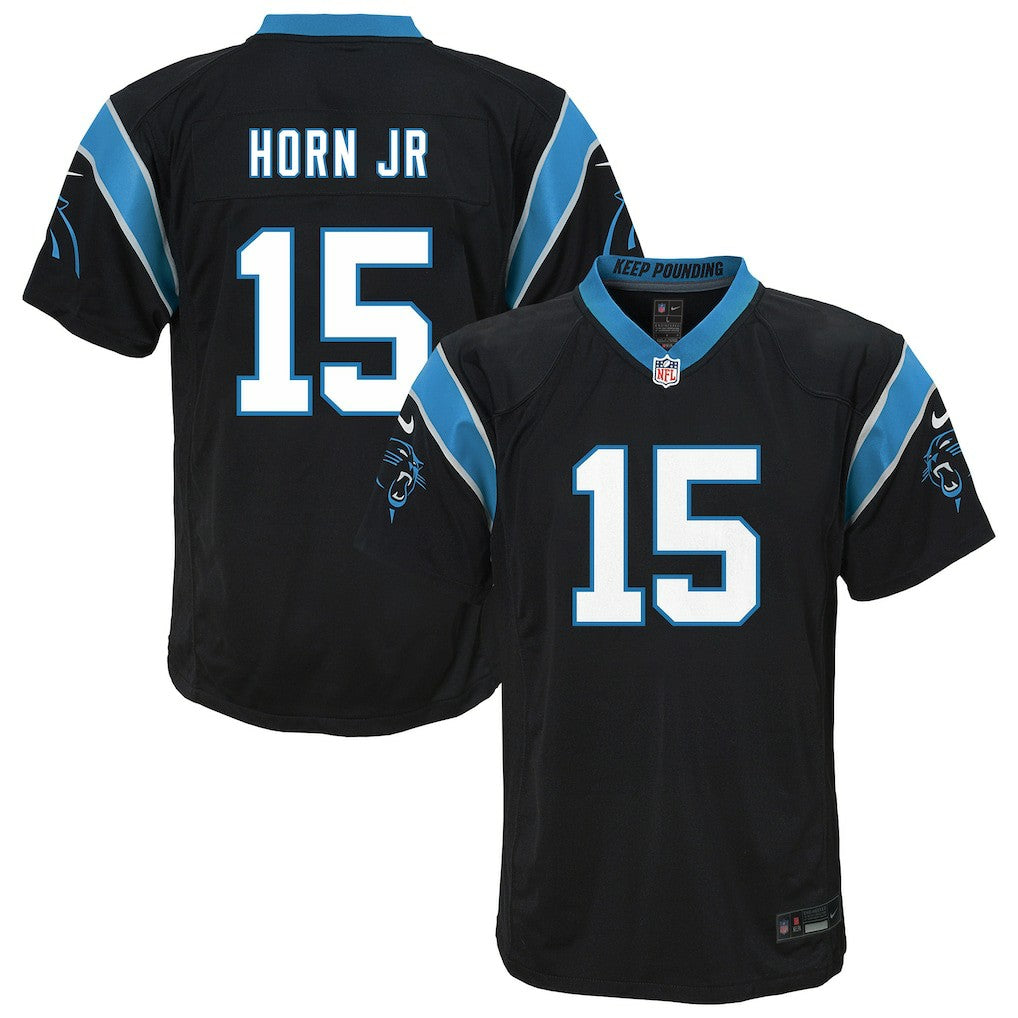 Jimmy Horn Jr. Carolina Panthers Youth Team Game Jersey Black | Nike for Sale