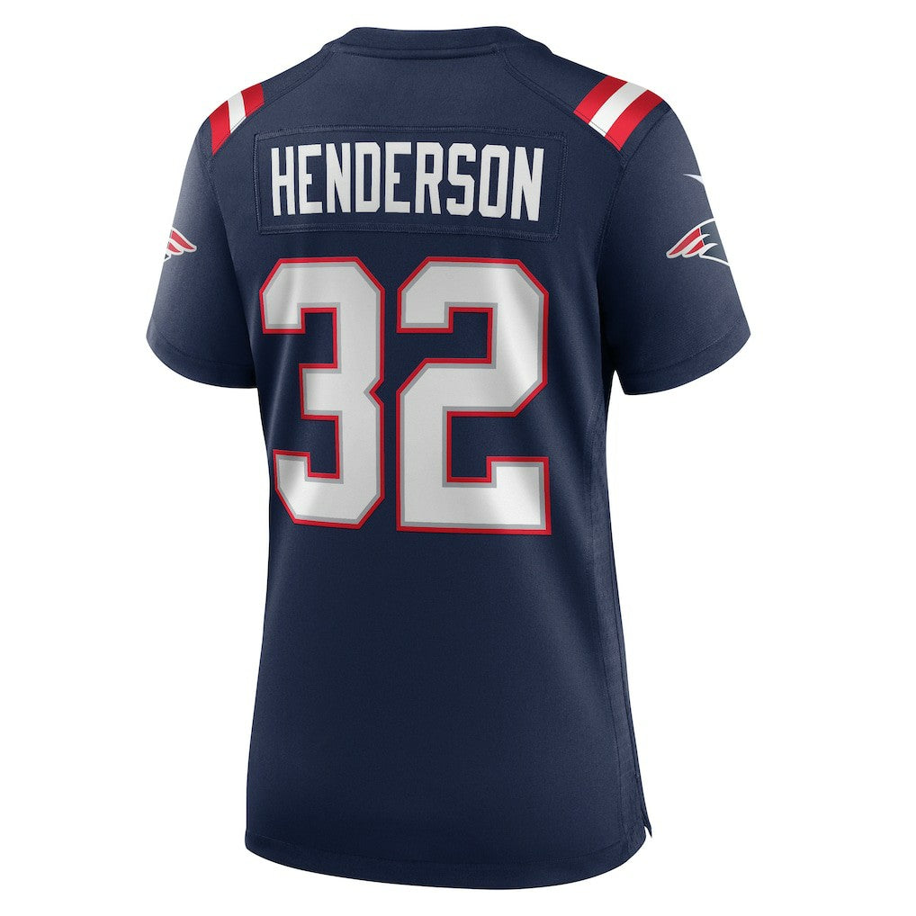 TreVeyon Henderson New England Patriots Women's Game Jersey Navy | Nike for Sale
