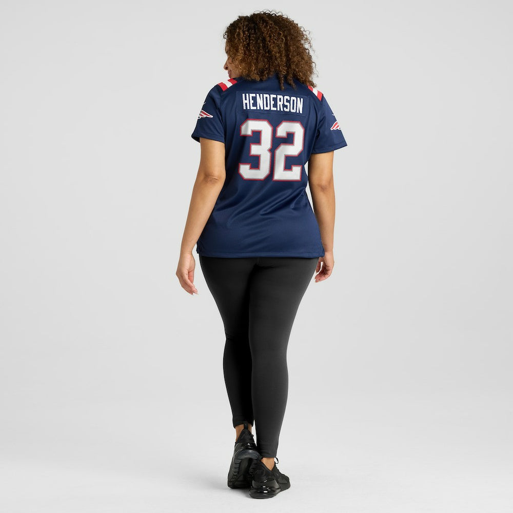 TreVeyon Henderson New England Patriots Women's Game Jersey Navy | Nike for Sale