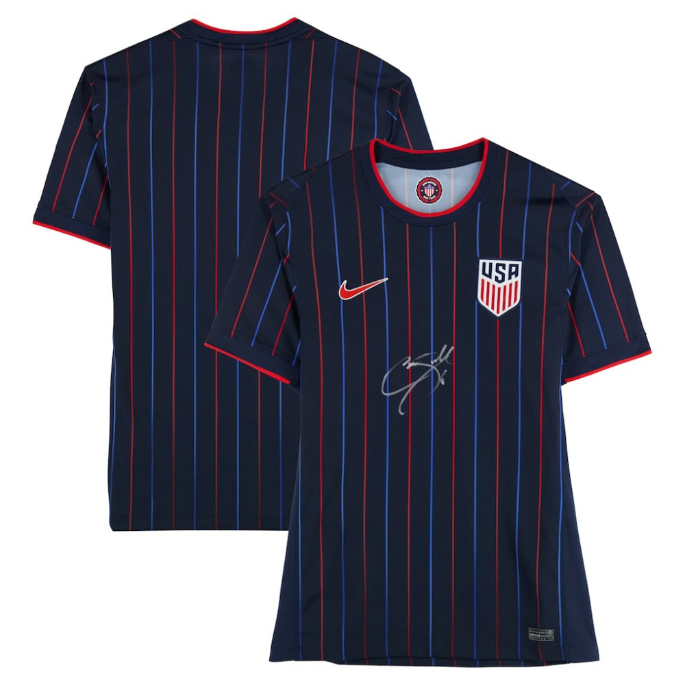 Cavan Sullivan USMNT Autographed 2025 Navy Replica Jersey Front Signed | Fanatics