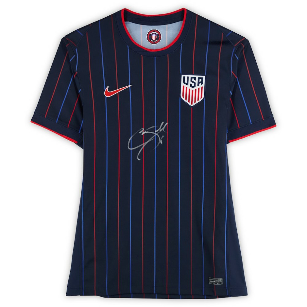 Cavan Sullivan USMNT Autographed 2025 Navy Replica Jersey Front Signed | Fanatics