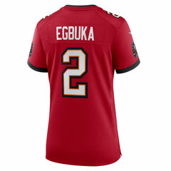 Emeka Egbuka Tampa Bay Buccaneers Women's Team Game Jersey Red | Nike for Sale