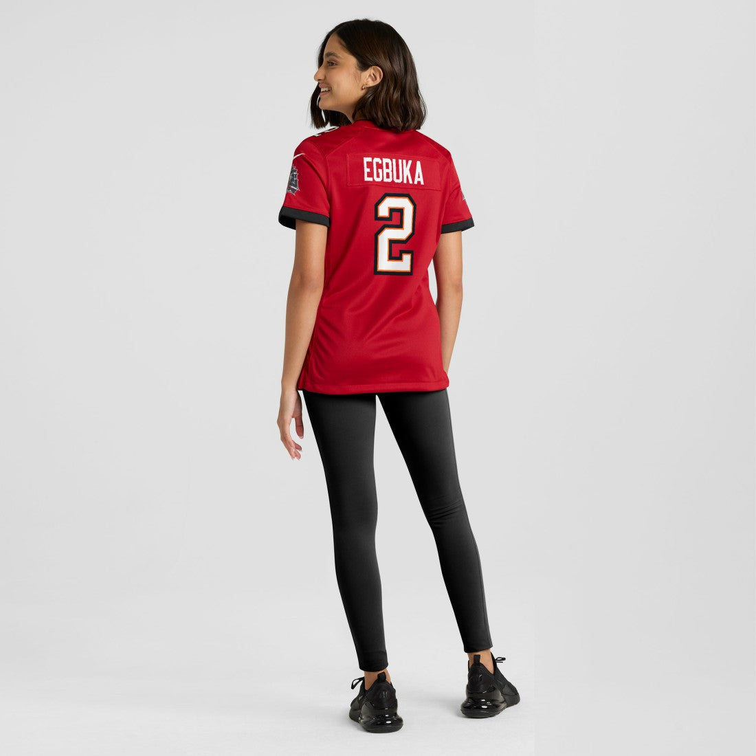 Emeka Egbuka Tampa Bay Buccaneers Women's Team Game Jersey Red | Nike for Sale