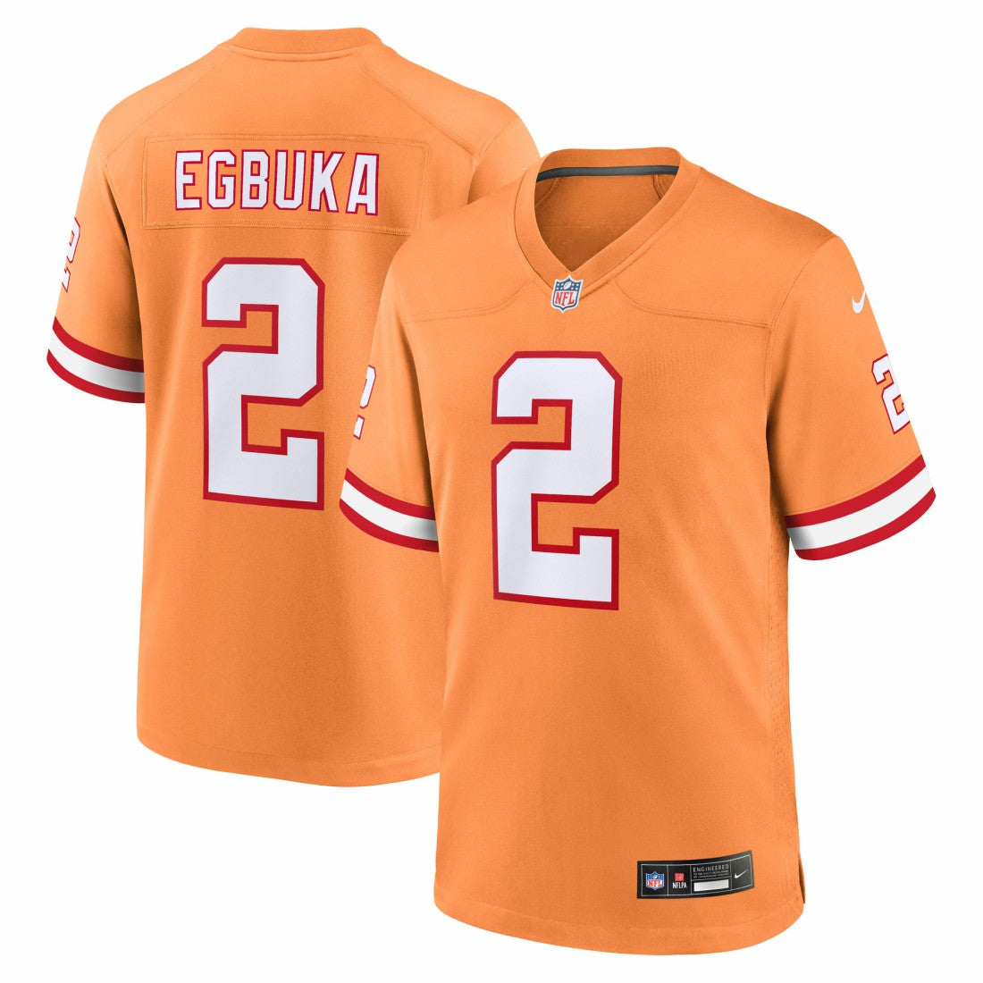 Emeka Egbuka Tampa Bay Buccaneers Alternate 2 Game Jersey Creamsicle | Nike for Sale