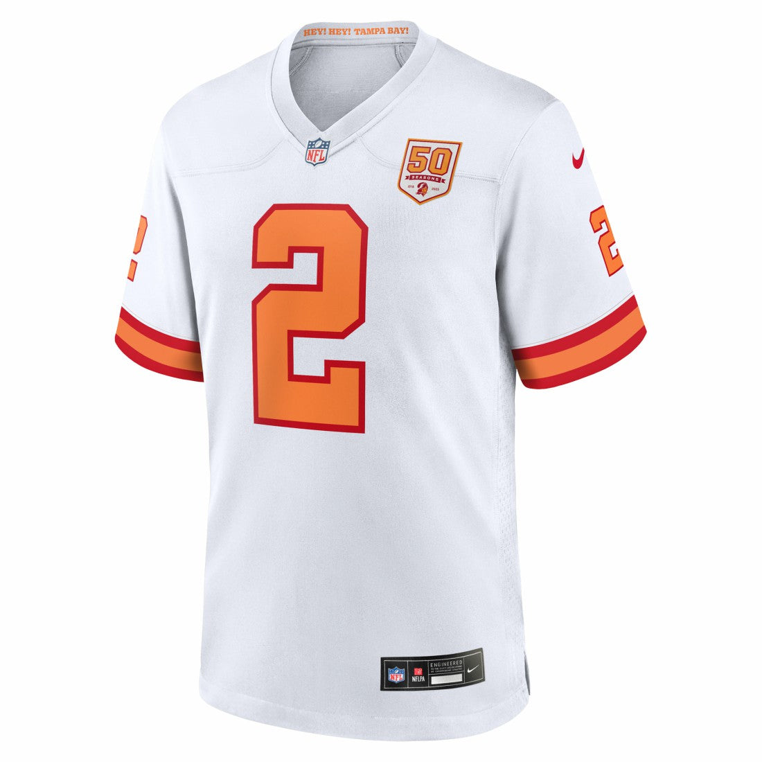 Emeka Egbuka '76 Tampa Bay Buccaneers Alternate 50th Season Game Jersey '76 White | Nike for Sale