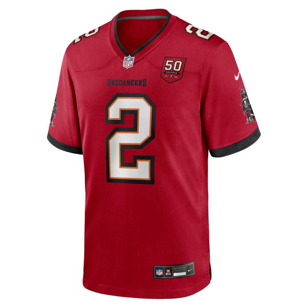 Emeka Egbuka Tampa Bay Buccaneers Team 50th Season Game Jersey Red | Nike for Sale