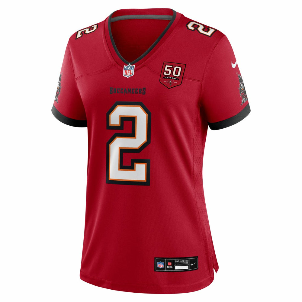 Emeka Egbuka Tampa Bay Buccaneers Women's Team 50th Season Game Jersey Red | Nike for Sale