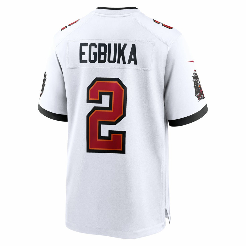 Emeka Egbuka Tampa Bay Buccaneers 50th Season Game Jersey White | Nike for Sale