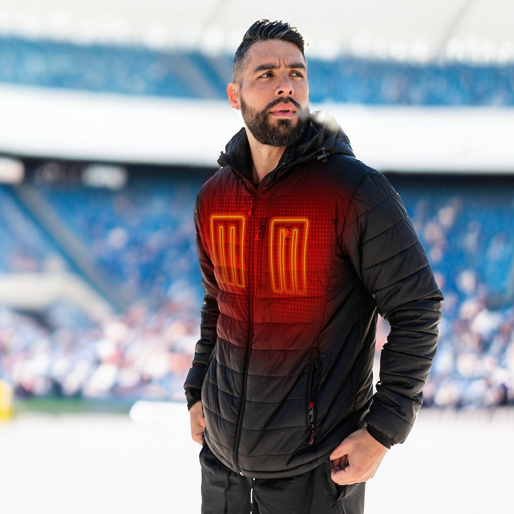 Washington Commanders ActionHeat 5V Battery Heated Full-Zip Hoodie Puffer Jacket Black | NFL