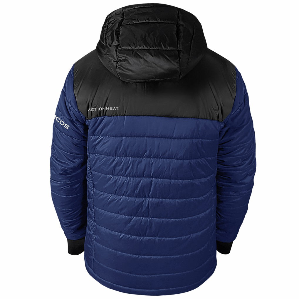 Denver Broncos ActionHeat 5V Battery Heated Colorblock Full-Zip Puffer Jacket Black/Navy | NFL