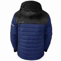 Denver Broncos ActionHeat 5V Battery Heated Colorblock Full-Zip Puffer Jacket Black/Navy | NFL