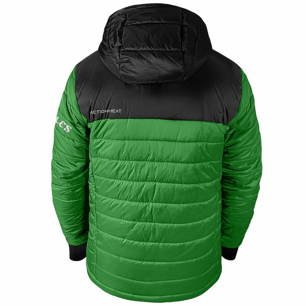 Philadelphia Eagles ActionHeat 5V Battery Heated Colorblock Full-Zip Puffer Jacket Black/Kelly Green | NFL