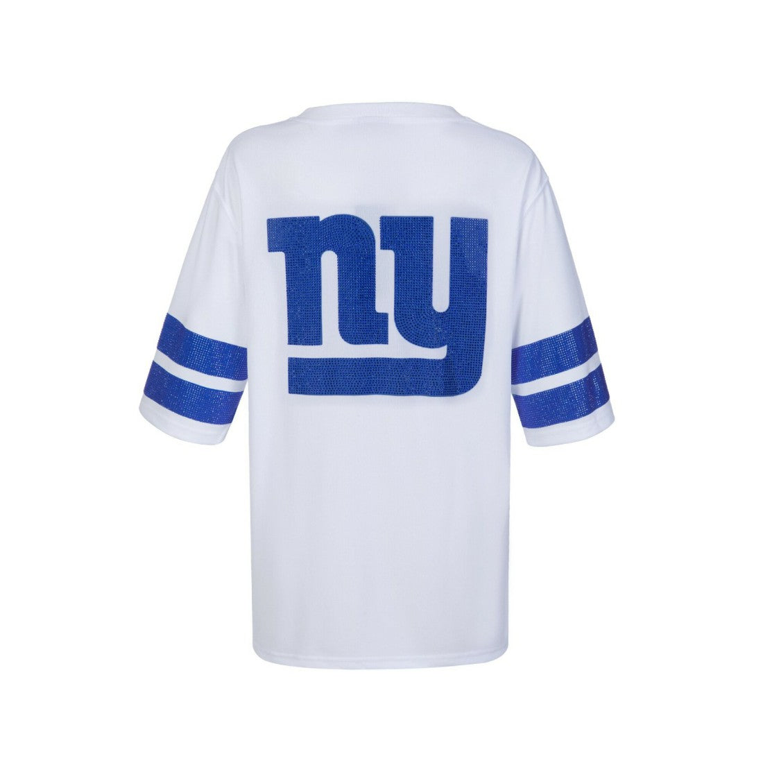 New York Giants Cuce Women's Rhinestone V-Neck Tunic White | NFL
