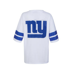New York Giants Cuce Women's Rhinestone V-Neck Tunic White | NFL