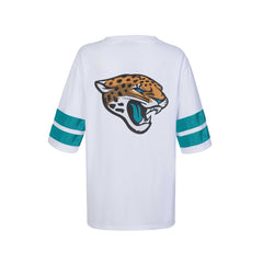 Jacksonville Jaguars Cuce Women's Rhinestone V-Neck Tunic White | NFL