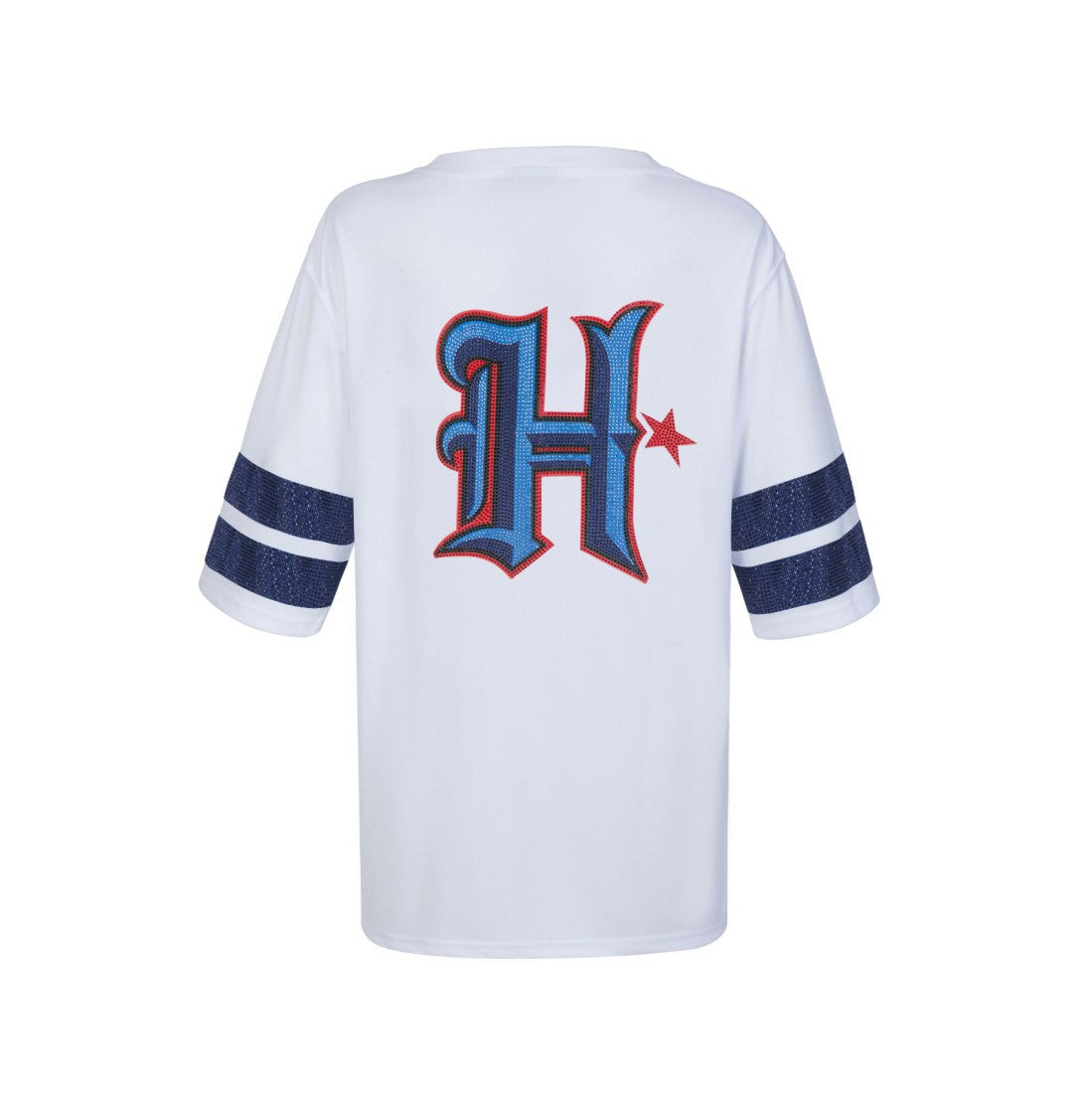 Houston Texans Cuce Women's Rhinestone V-Neck Tunic White | NFL