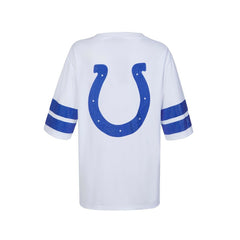 Indianapolis Colts Cuce Women's Rhinestone V-Neck Tunic White | NFL