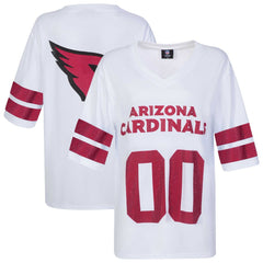 Arizona Cardinals Cuce Women's Rhinestone V-Neck Tunic White | NFL