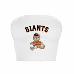 San Francisco Giants Tiny Turnip Women's Teddy Bear Crop Tube Top - MLB