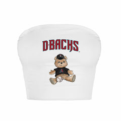 Arizona Diamondbacks Tiny Turnip Women's Teddy Bear Crop Tube Top - MLB