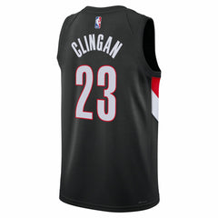 Donovan Clingan Portland Trail Blazers Unisex Swingman Jersey Icon Edition Black - NBA