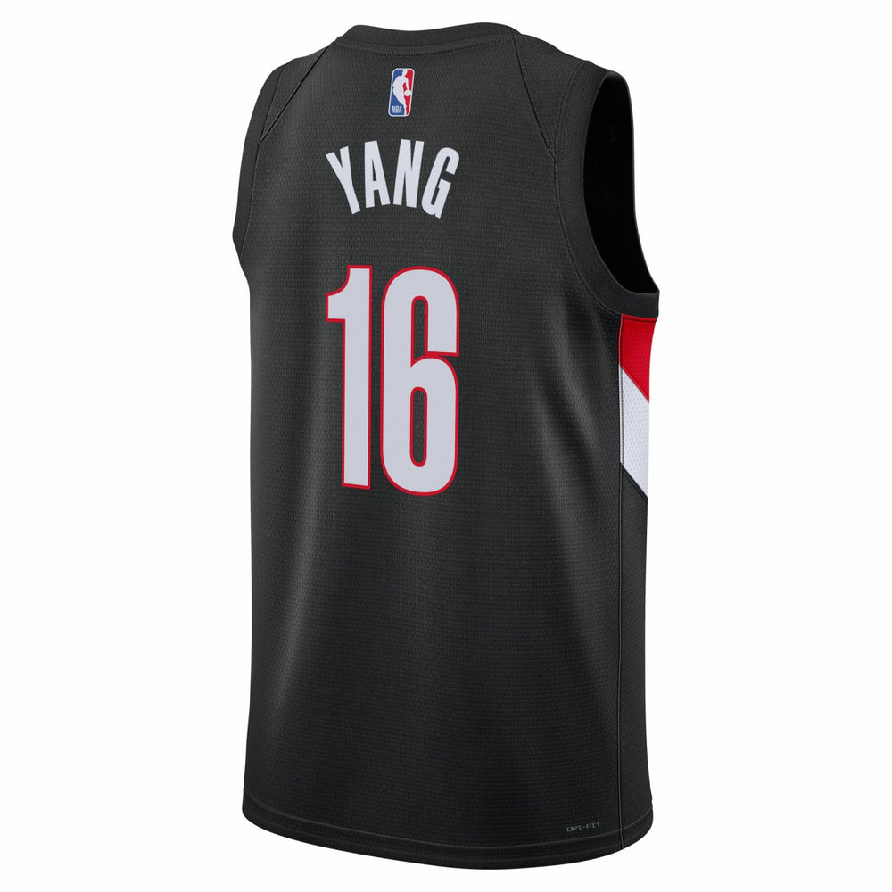 Yang Hansen Portland Trail Blazers Unisex Swingman Jersey Icon Edition Black - NBA