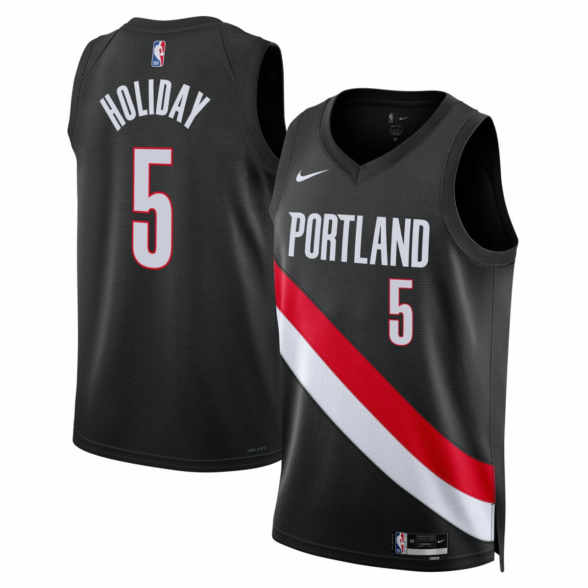 Jrue Holiday Portland Trail Blazers Unisex Swingman Jersey Icon Edition Black - NBA