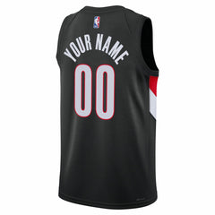 Portland Trail Blazers Unisex Swingman Custom Jersey Icon Edition Black - NBA
