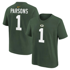 Micah Parsons Green Bay Packers Youth Player Name & Number T-Shirt Green | Nike for Sale