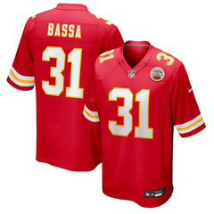 Jeffrey Bassa Kansas City Chiefs Team Game Jersey Red | Nike for Sale