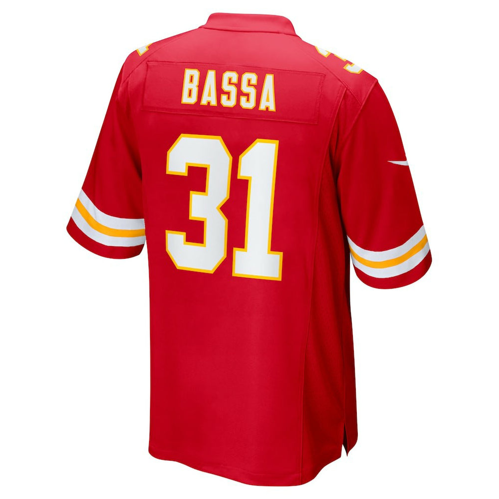 Jeffrey Bassa Kansas City Chiefs Team Game Jersey Red | Nike for Sale