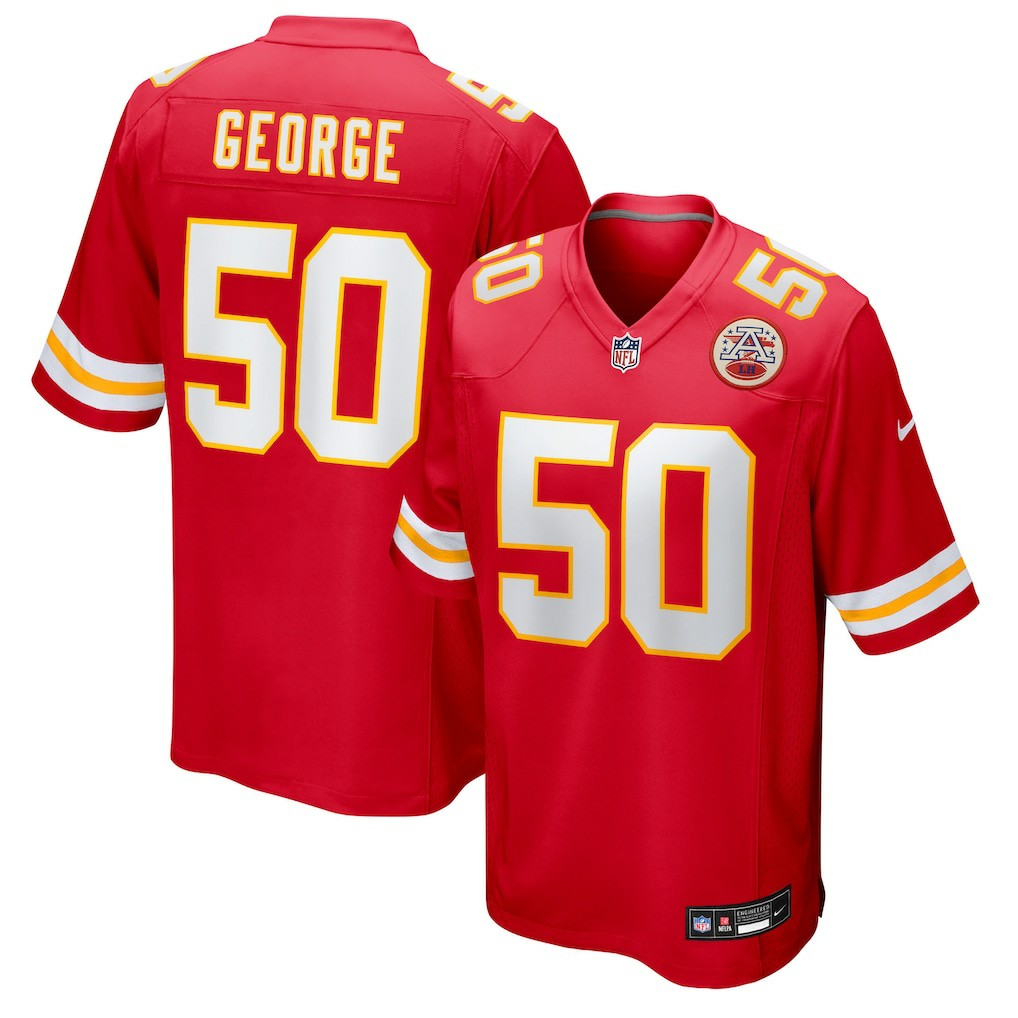 Brandon George Kansas City Chiefs Team Game Jersey Red | Nike for Sale