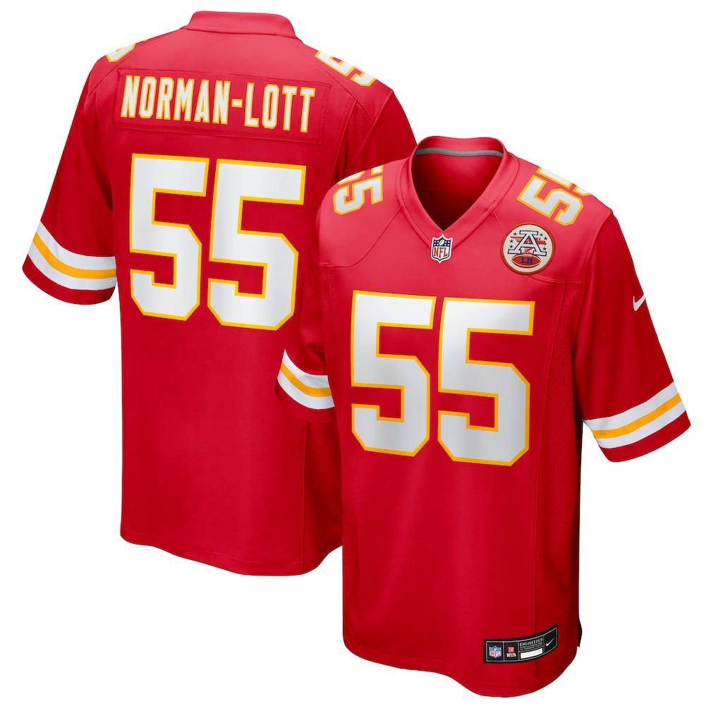Omarr Norman-Lott Kansas City Chiefs Team Game Jersey Red | Nike for Sale